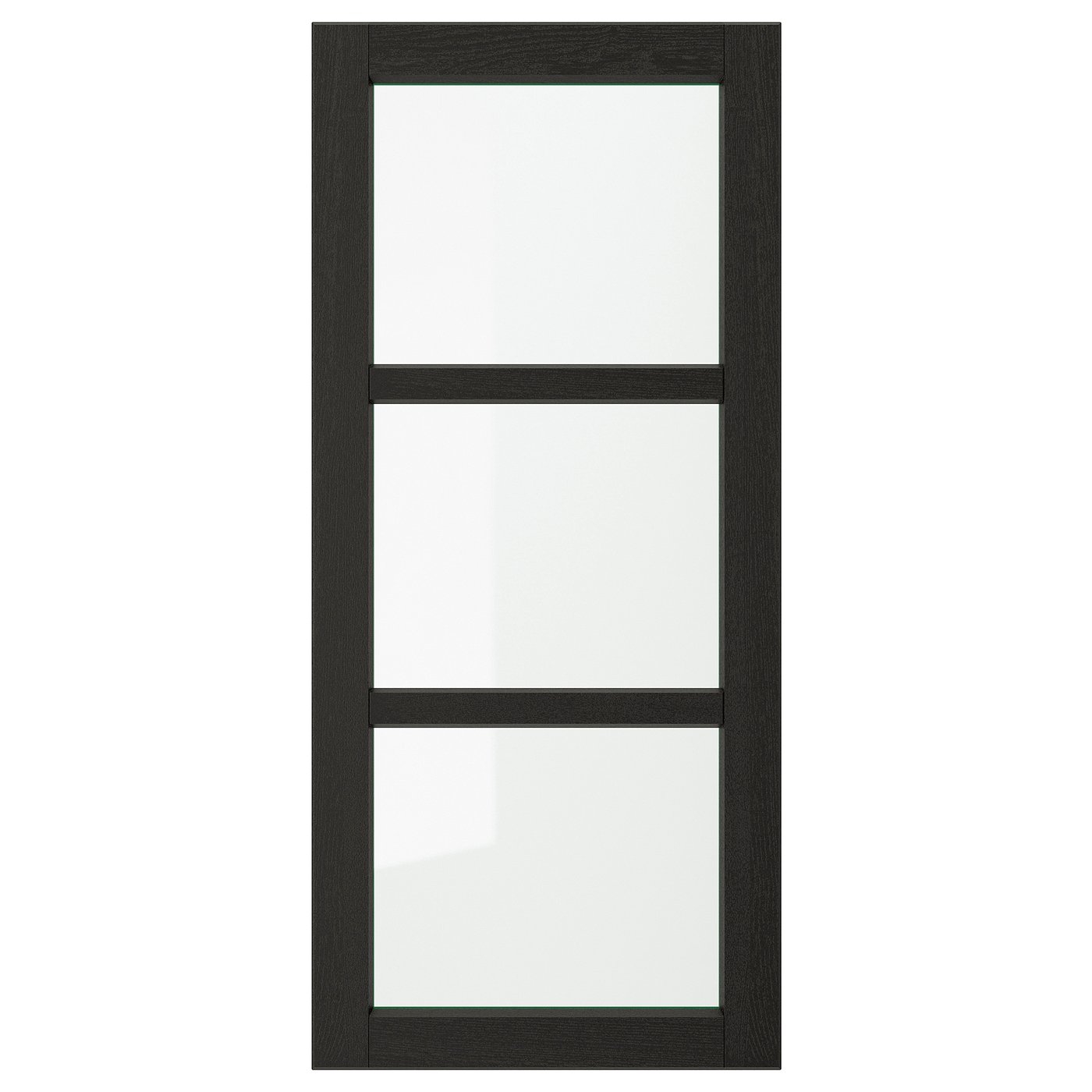LERHYTTAN Glass door - black stained 18x40 "