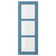 LERHYTTAN Glass door, blue, 15x40 "