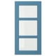 LERHYTTAN Glass door, blue, 15x30 "