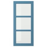 LERHYTTAN Glass door, blue, 18x40 "