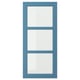 LERHYTTAN Glass door, blue, 18x40 "