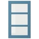 LERHYTTAN Glass door, blue, 18x30 "