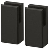 LERHYTTAN Leg for decorative toekick, black stained, 4 1/4 "