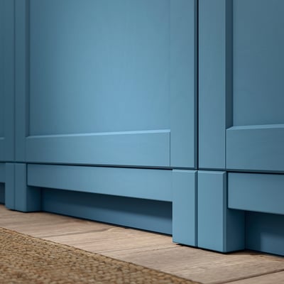 LERHYTTAN Leg for decorative toekick, blue, 4 1/4 "