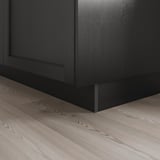 LERHYTTAN Toekick, black stained, 84x4 1/2 "