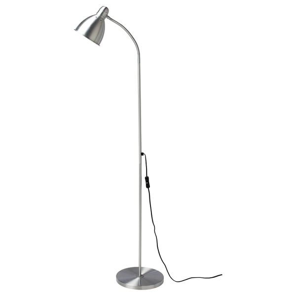 Lersta Floor Reading Lamp With Led Bulb Aluminum Ikea