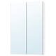 LETTAN Mirror cabinet with doors, mirror effect/mirror glass, 24x6x37 "