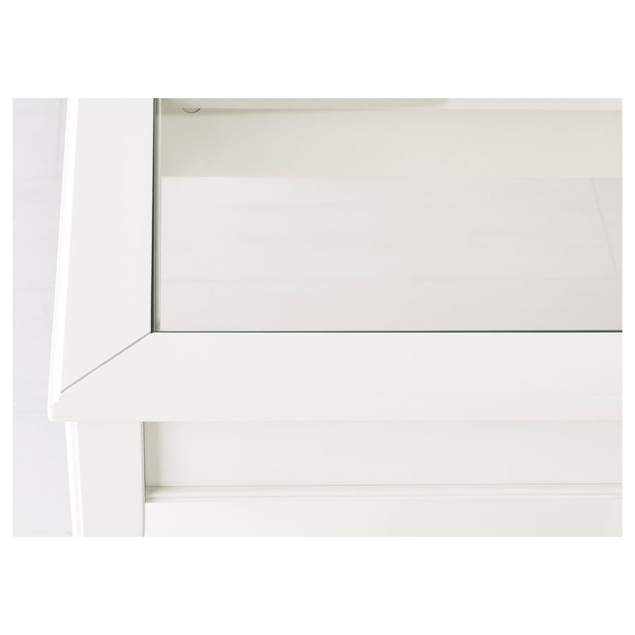 LIATORP side table, white/glass, 221/2x153/4" IKEA