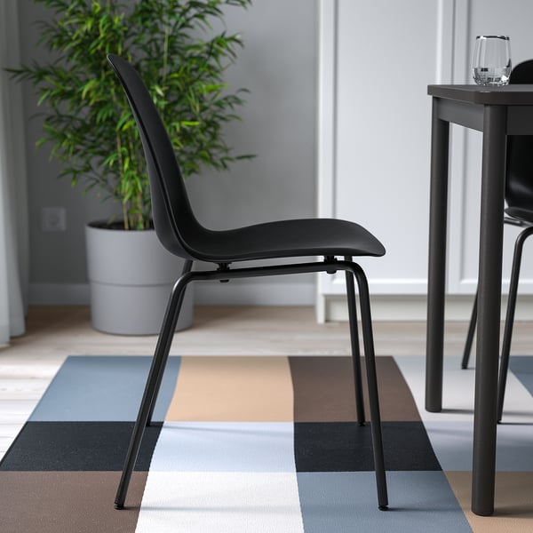 LIDÅS chair, black/Sefast black - IKEA