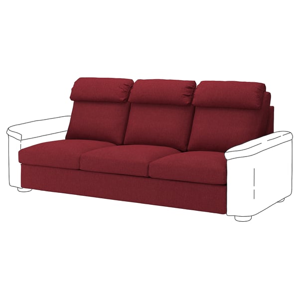 LIDHULT Sofa section Lejde redbrown IKEA