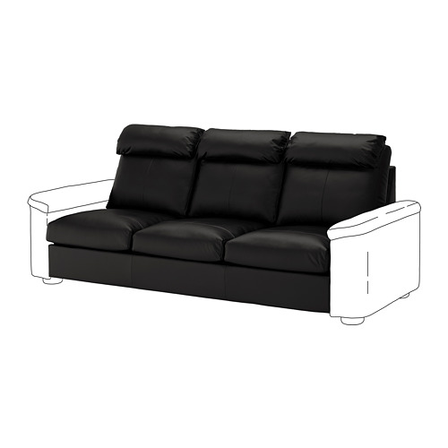 LIDHULT Sofa section Grann/Bomstad black IKEA