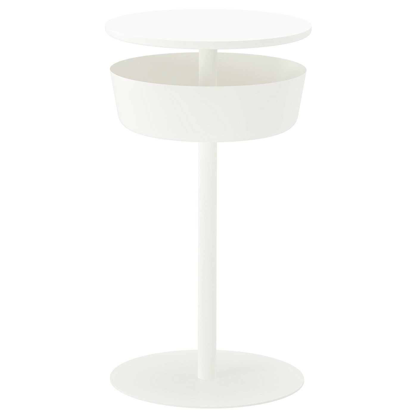 LIERSKOGEN Nightstand - white 16 1/2x29 1/8 "
