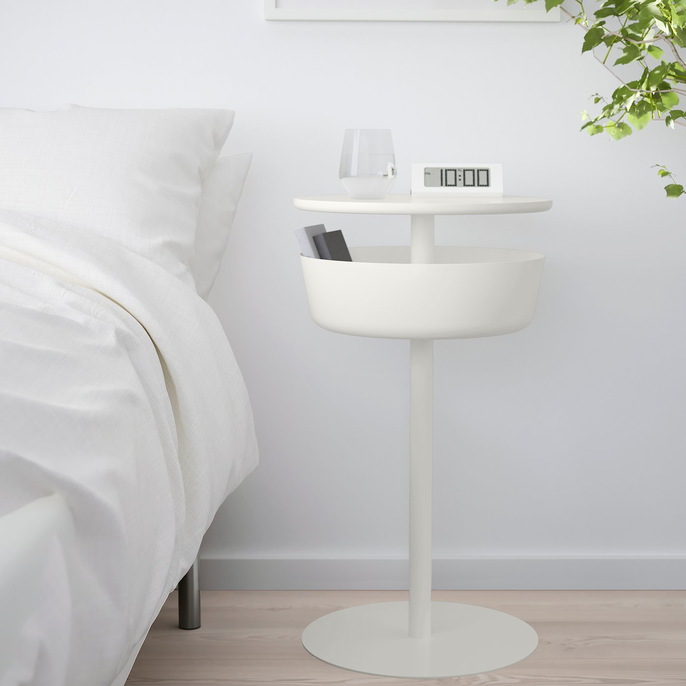 Lierskogen Nightstand White Ikea