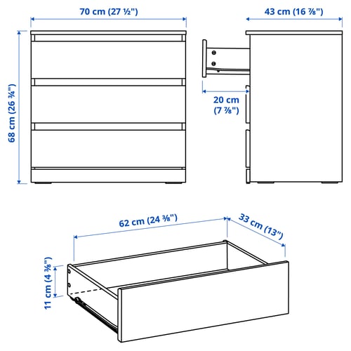 Illustration with measurements for the product: LILLBERGET.