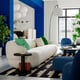 LILLESÄTER 6-seat sofa, Axvall off-white