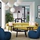 LILLESÄTER Sectional, 5-seat, Gunnared bright green-yellow