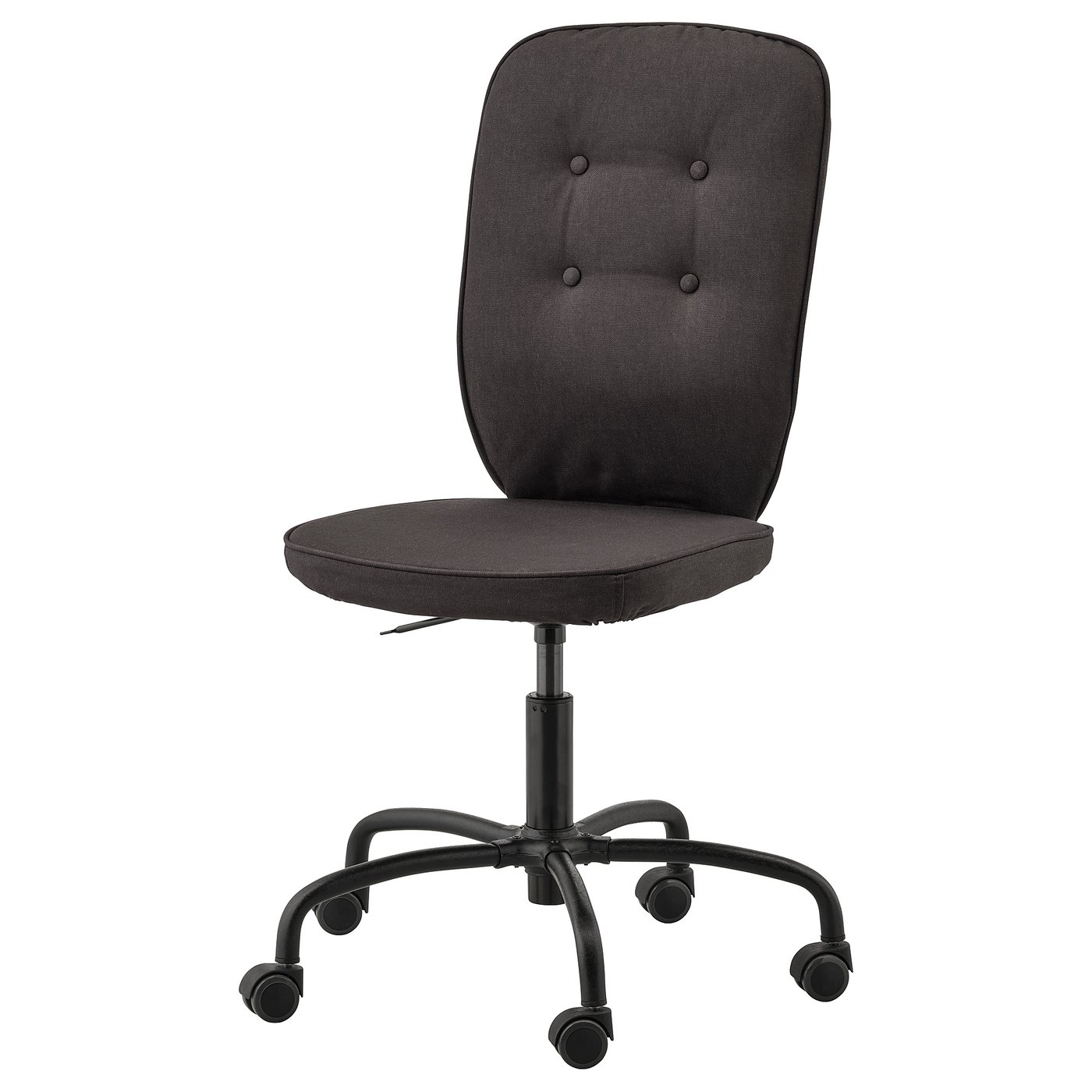 LILLHÖJDEN Swivel chair - Idemo black black - IKEA