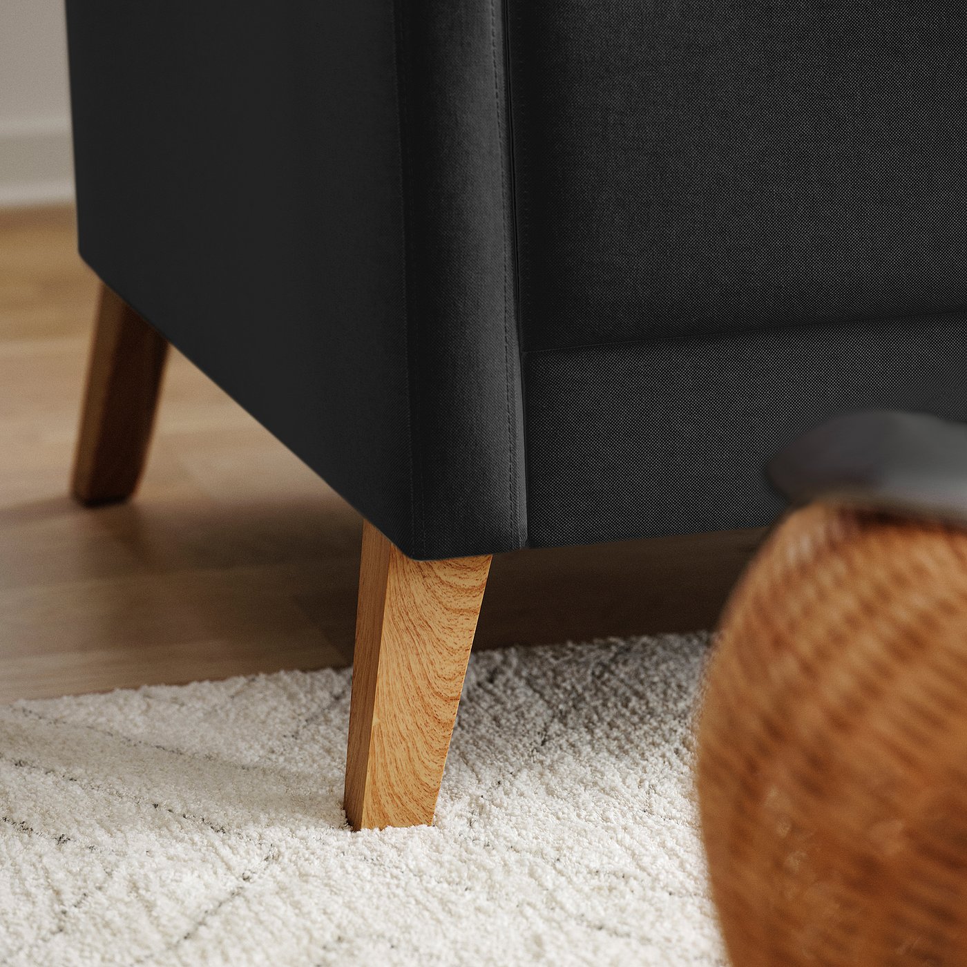 LINANÄS sofa, Vissle dark gray - IKEA