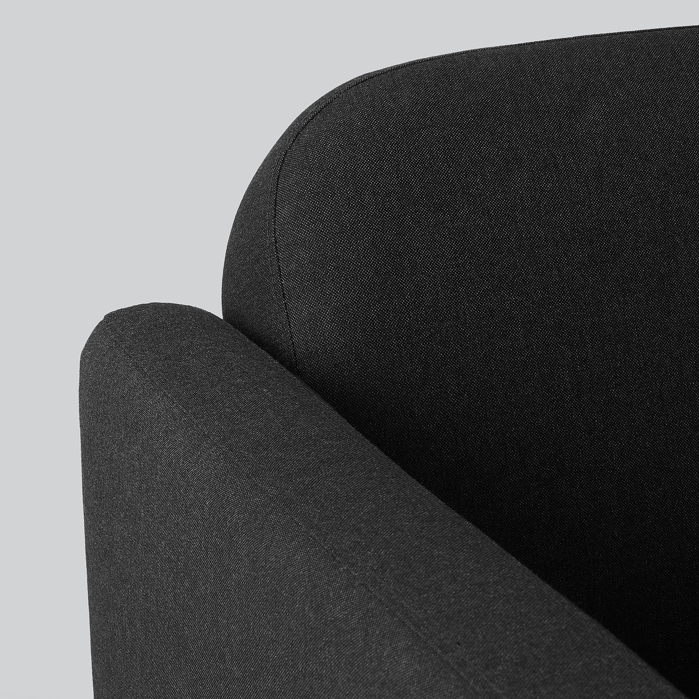 LINANÄS sofa, with chaise/Vissle dark gray - IKEA