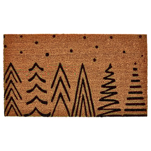 LINDMÄTARE door mat black 28 " 16 "