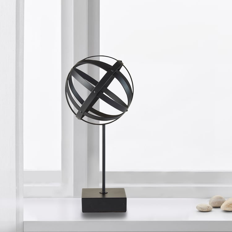 LINDRANDE decoration, globe black, 13 ¾" IKEA