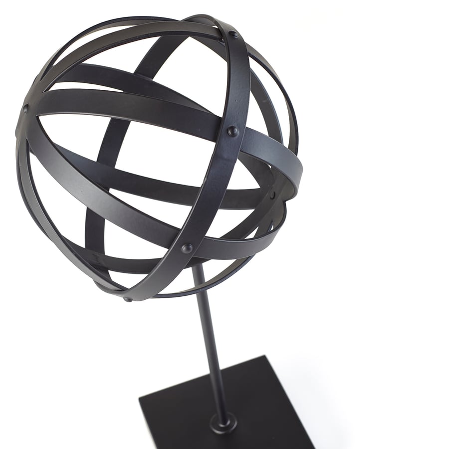 LINDRANDE decoration, globe black, 13 ¾" IKEA