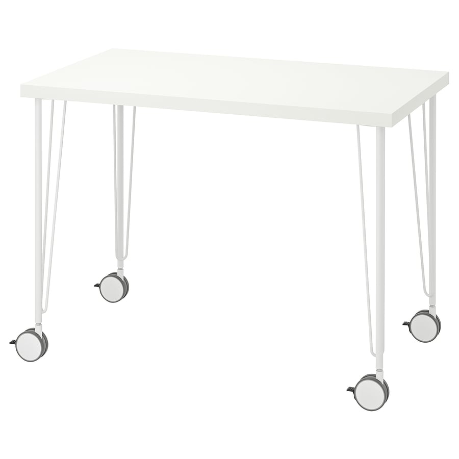 LINNMON / KRILLE desk, white, 393/8x235/8" IKEA