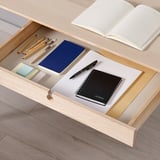 LISABO desk, ash veneer, 503/8x255/8