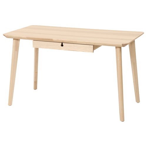 LISABO Desk - ash veneer 50 3/8x25 5/8 "