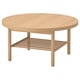 LISTERBY Coffee table, white stained oak, 35 3/8" - IKEA