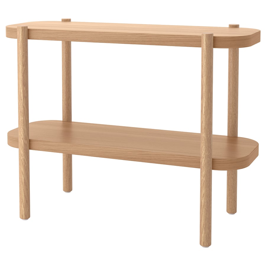 LISTERBY console table, oak veneer, 361/4x15x28" - IKEA US