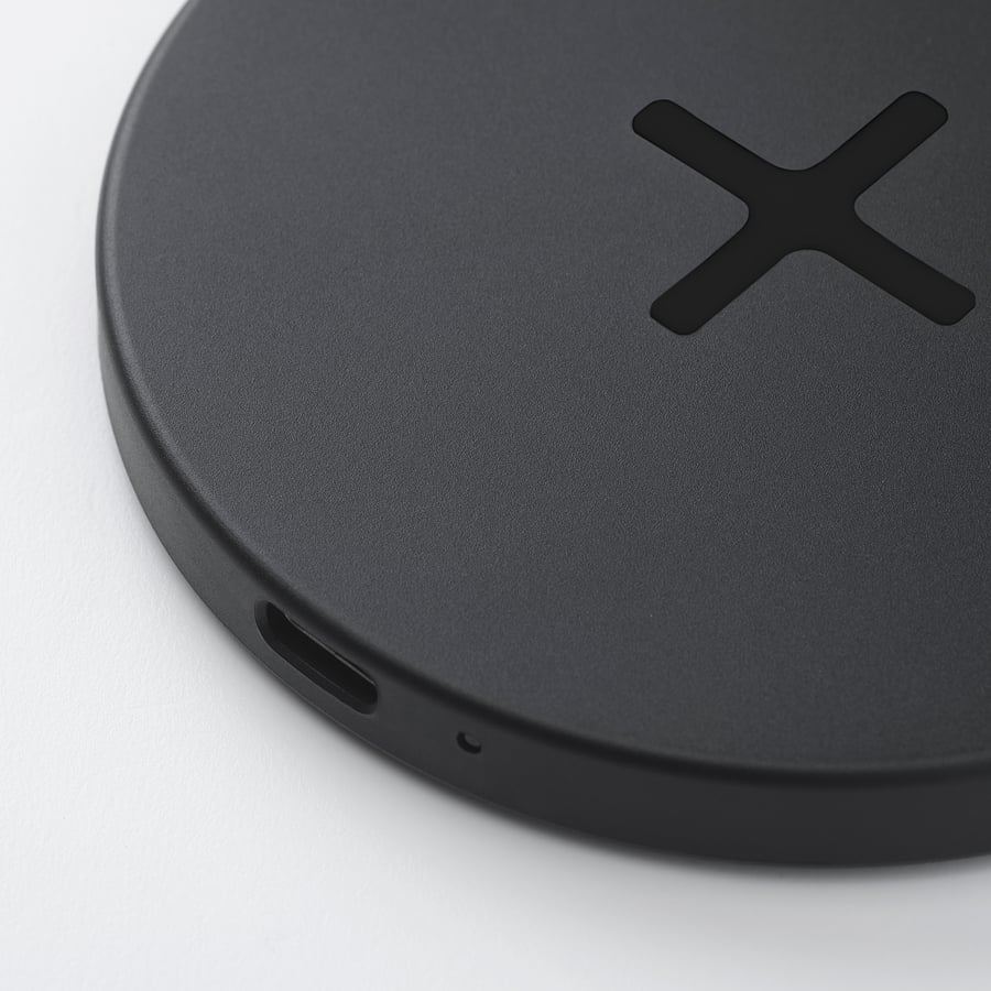 LIVBOJ wireless charger, black IKEA