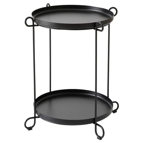 LIVELYCKE Tray table - black 19 5/8 "