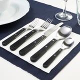 LIVNÄRA 20-piece flatware set, black