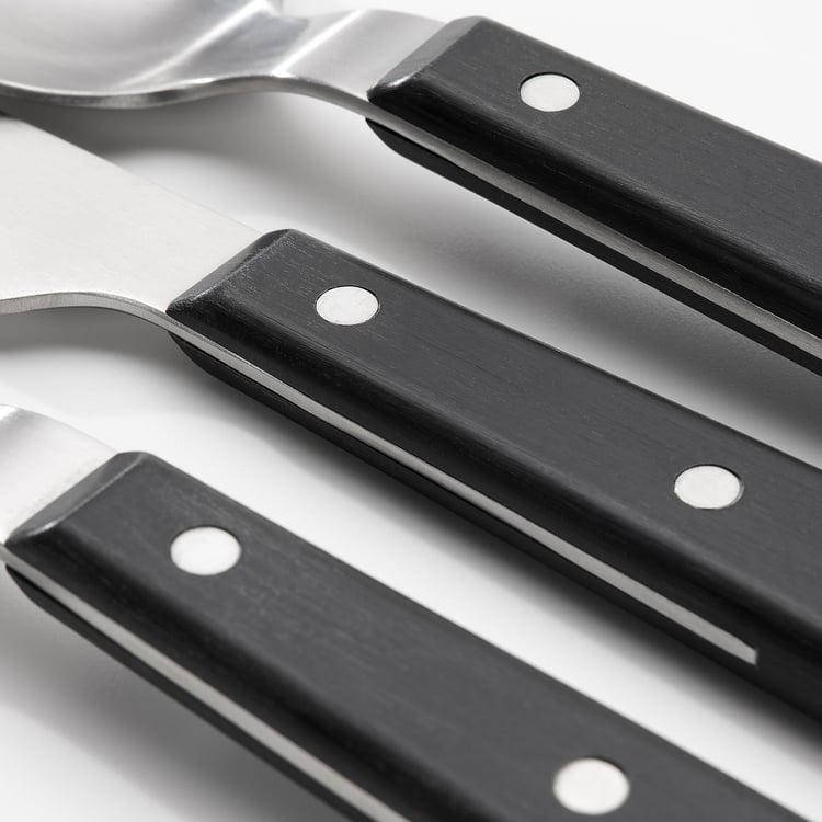 LIVNÄRA 20piece flatware set, black IKEA