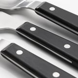 LIVNÄRA 20-piece flatware set, black