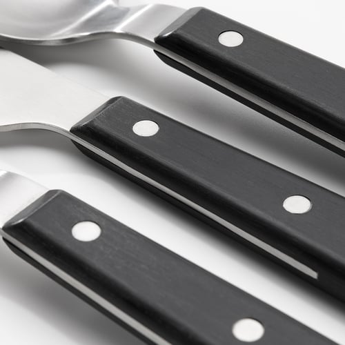 LIVNÄRA 20piece flatware set, black IKEA
