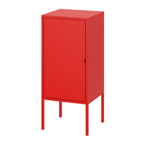 lixhult cabinet - metal/red - ikea