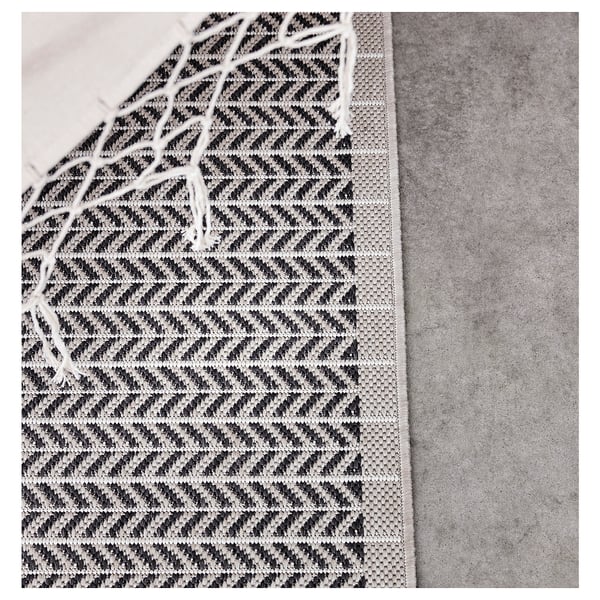 LOBBÄK Rug flatwoven, in/outdoor - beige - IKEA