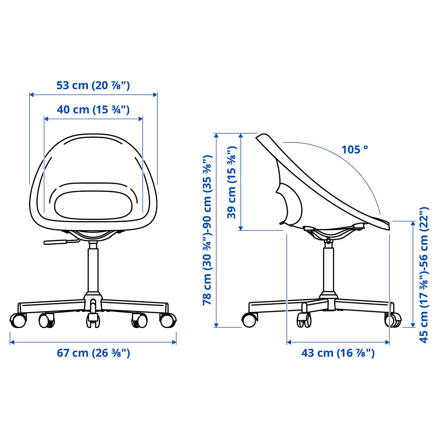 LOBERGET / MALSKÄR swivel chair, white - IKEA