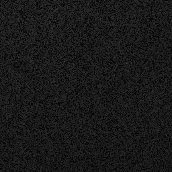 LOCKEBO Custom countertop, black stone effect/glass composite, 1 1/8 "