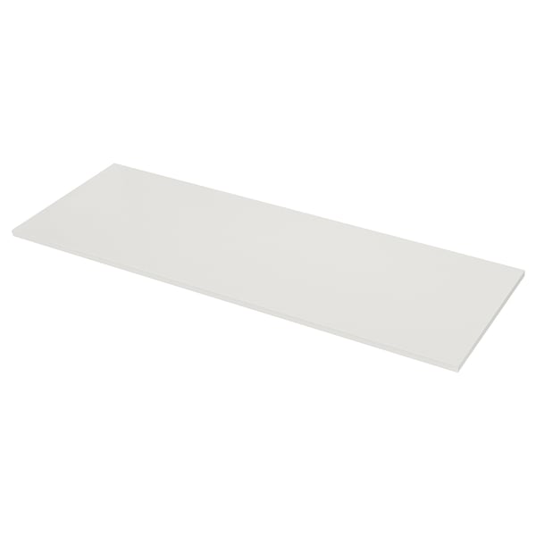 LOCKEBO Custom countertop, off-white marble effect/glass composite, 1 1/8 "