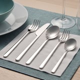 LÖFTESRIK 20-piece flatware set, stainless steel