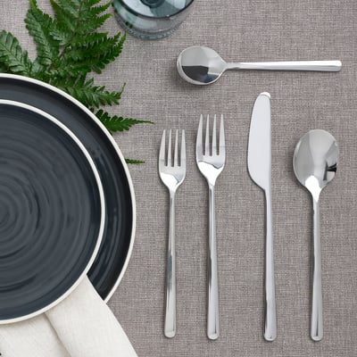 UPPHÖJD 16-piece flatware set, turquoise - IKEA