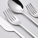 LÖFTESRIK 20-piece flatware set, stainless steel
