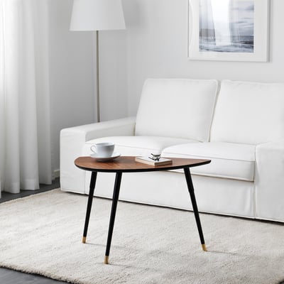 FJÄLLBO Side table with storage, black, 13x251/4 - IKEA