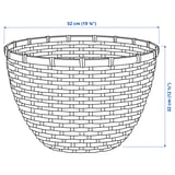 LÖVRÄFSA Basket, bamboo, 19 ¾x12 ½ "