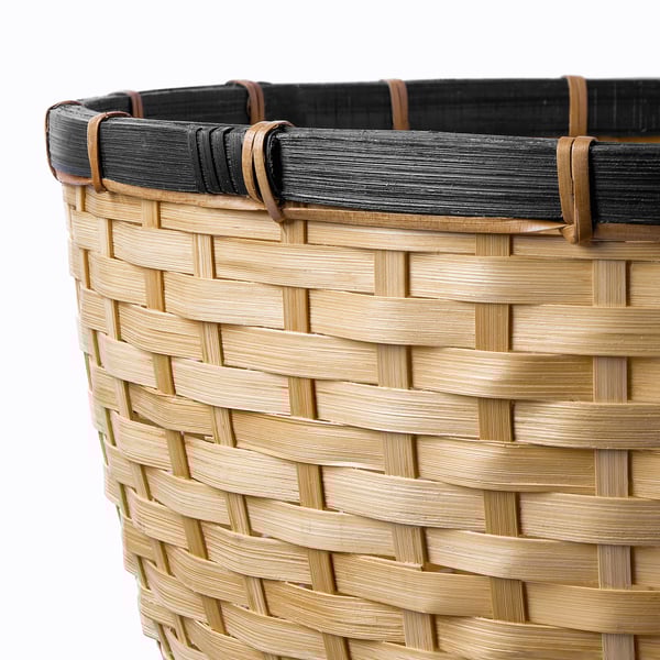 LÖVRÄFSA Basket, bamboo, 19 ¾x12 ½ "