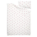 LÖVSÅNGARE Duvet cover and pillowcase(s), candy cane pattern, Twin