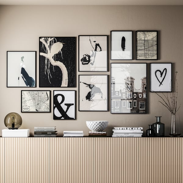 Multi-Mat Metal Gallery Frames - Black